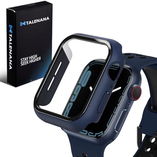 TALENANA for Apple Watch �h���P�[�X 40mm/44mm �ی�J�o�[ �����K���X�t�B���� ��̌^ �S�ʕی� �Ռ��z�� Apple Watch Series 6/SE3/SE2/SE/5/4 �Ή� PC�f�� �����ȒP �^�b�`���ǍD �A