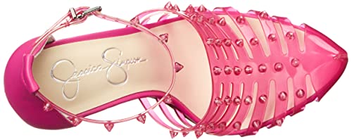 Jessica Simpson Women's Westah Studded Ankle Strap Heel Pump, Calypso Pink, 7.5 #TOP4