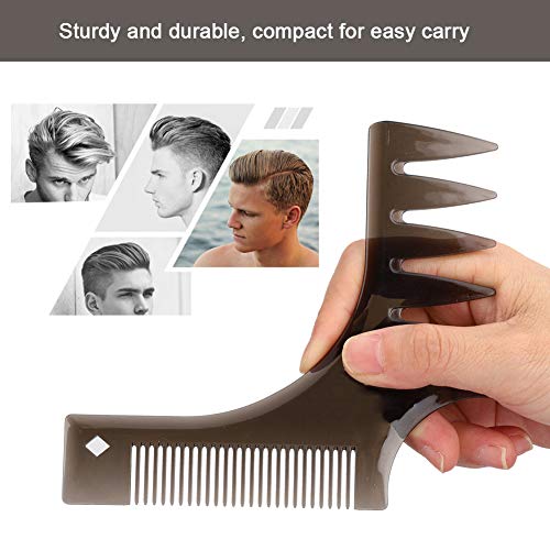 Garosa 2 peças pentes profissionais pente modelador de barba masculino guia de corte de barba ferram