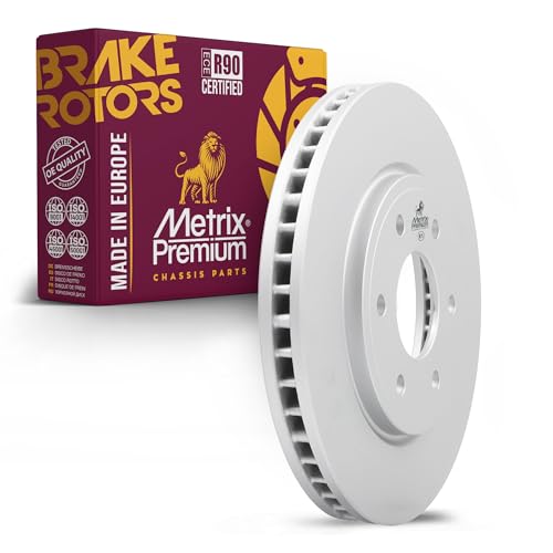 Metrix Premium Chassis Parts 283 mm Front Coated Brake Rotor Fits Nissan