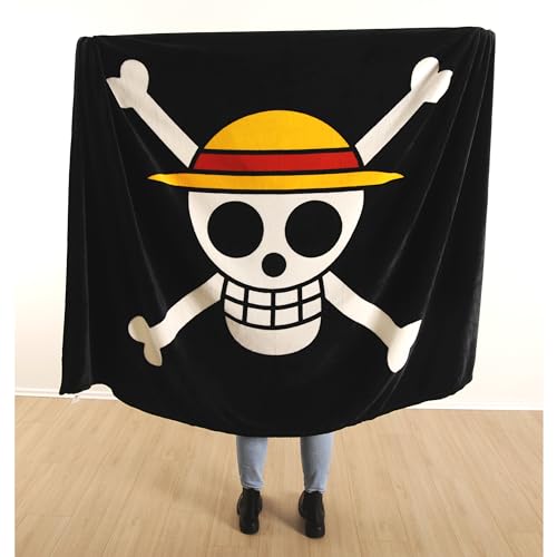 Herding Wellsoft-Flauschdecke One Piece, Totenkopf-Design, 150 x 200 cm, Polyester