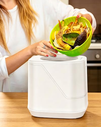 Image of Electric Composter for Kitchen, 4L Large Smart Countertop Compost Bin, Odorless | Auto-Cleaning | Low Noise |Turn Food Waste into Fertilizer Composter, 2026 New Indoor Food Waste Compost Machine