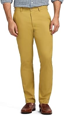 IZOD Men's American Chino Flat-Front Straight-Fit Pants – Khaki, Size 36W x 32L