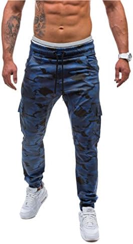 Genzn Men's Ankle Cuff Sweatpants 