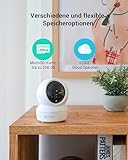 EZVIZ 1080P WLAN IP Kamera, schwenkbare Überwachungskamera Innen mit Zwei-Wege-Audio, Bewegungsverfolgung, IR Nachtsicht für Haustier, Hunde, Babyphone kompatibel mit Alexa, C6N