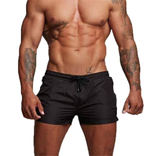 Badeshorts für Herren, Badehosen für Herren Herren Badehose Kurze Schwimmhose Boxer Badepants Wassersport Kurze Hose(Schnelltrocknend) (EU XL/Tag XXL, Schwarz) 2 Badeshorts für Herren, Badehosen für Herren Herren Badehose Kurze Schwimmhose Boxer Badepants Wassersport Kurze Hose(Schnelltrocknend) (EU XL/Tag XXL, Schwarz)
