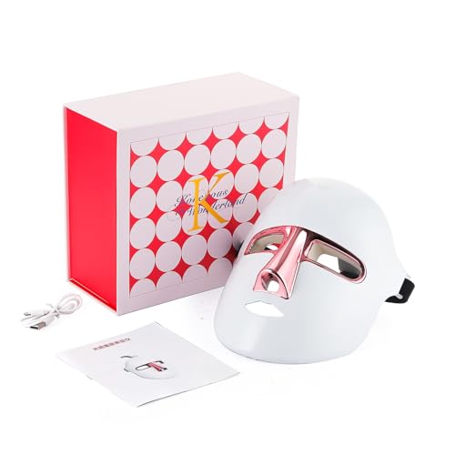 Máscara de terapia de luz LED de 7 colores, terapia de luz