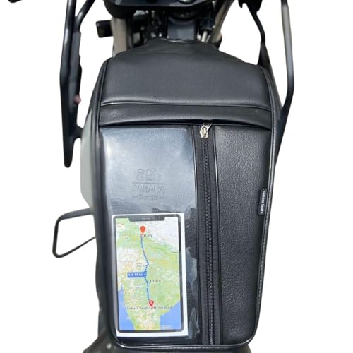 Casual Himalayan Mobile Pocket Tank Bag Tank Cover Black Water Proof Seat Cover