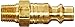 Dixon Valve DCP2101B Brass Air Chief Industrial Interchange Air Fitting, Quick-Connect Plug, 1/4