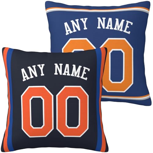 New York Pillow Pillowcase Customized Any Name Any Number Personalized Throw Pillow for Men Youth