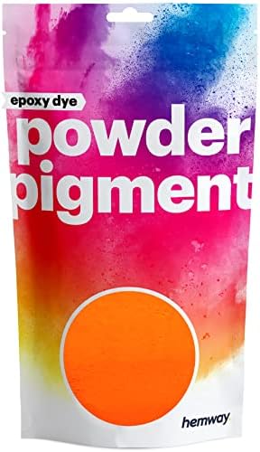 Hemway Yellow UV Fluorescent Pigment Powder Colour Luxury Sparkle Dye Metallic Pigments for Epoxy Resin, Polyurethane Paint and Cement - 50g