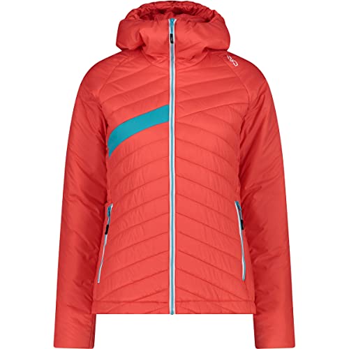 CMP Damen Hoodie Fix Jacke, Campari, 36