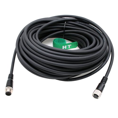 HangTon M12 A kodierte 8-polige Buchse auf 8-poligen Stecker, Kabel für Cognex-Sensor-Kamera, Industrie-Stellantrieb, Profibus-Automation, 50 m