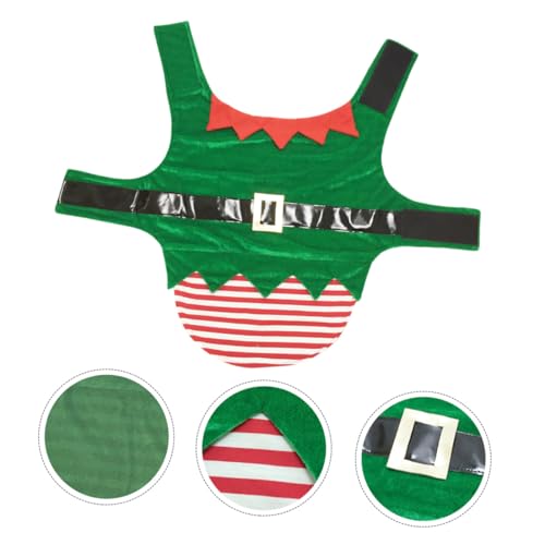 Disfraz de Elfo para Perro Talla XL Verde Navidad miniatura 4