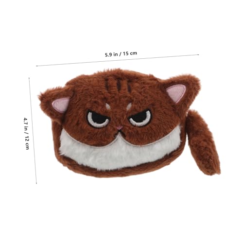 Adorable Cat Plush Coin Purse Kawaii Change Wallet for Boys Travel Friendly Pouch for Keys Lipstick Daily Essentials Soft Sturdy for Makeup Stationery Organization2