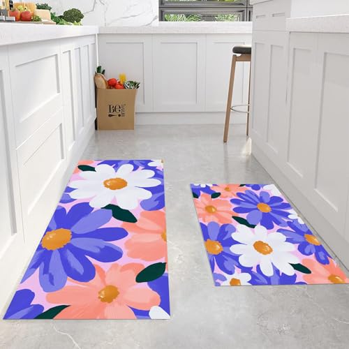 Alfombrillas de cocina antideslizantes JEDTAKCT lavables para proteger el suelo de la lavandería 5