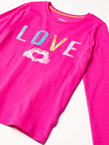 Amazon Essentials Disney | Marvel | Star Wars | Frozen | Princess Toddler Girls' Long-Sleeve T-Shirts (Previously Spotted Zebra), Pack Of 4, Grey/Pink/Navy, Minnie Love, 3T #TOP26