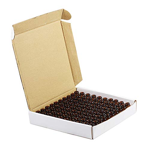 Hylotele Bouteilles D'Huile Essentielle - 100 Pièces Bouteilles Vides en Verre pour Le Maquillage Articles de Toilette Cosmétiques Contenants de Liquide Rechargeable Support Portable Taille de Voyage Cover