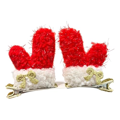 Julhårband - Festliga Söta Öron | Hjorthorn Hårnålar | för Glädje Festival Firande Familjetradition Helgkul Partydékoration