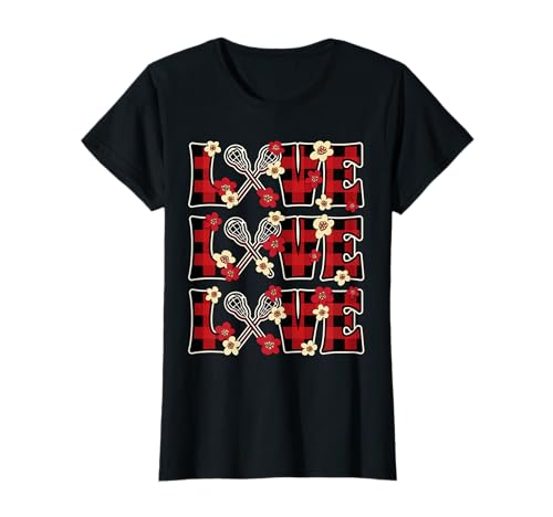 Love Lacrosse Lover Outfit Women Girls Kids Cute Lacrosse T-Shirt