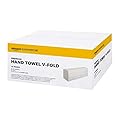 AmazonCommercial Asciugamani di Carta Piegati a V, 2 Veli Premium, 3150 unità (15 confezioni da 210), Dimensione del Foglio: 21 x 24 cm, Bianco, Compatibile con Dispenser H3