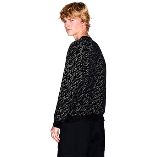 Armani Exchange Men's All Over Logo Crewneck2