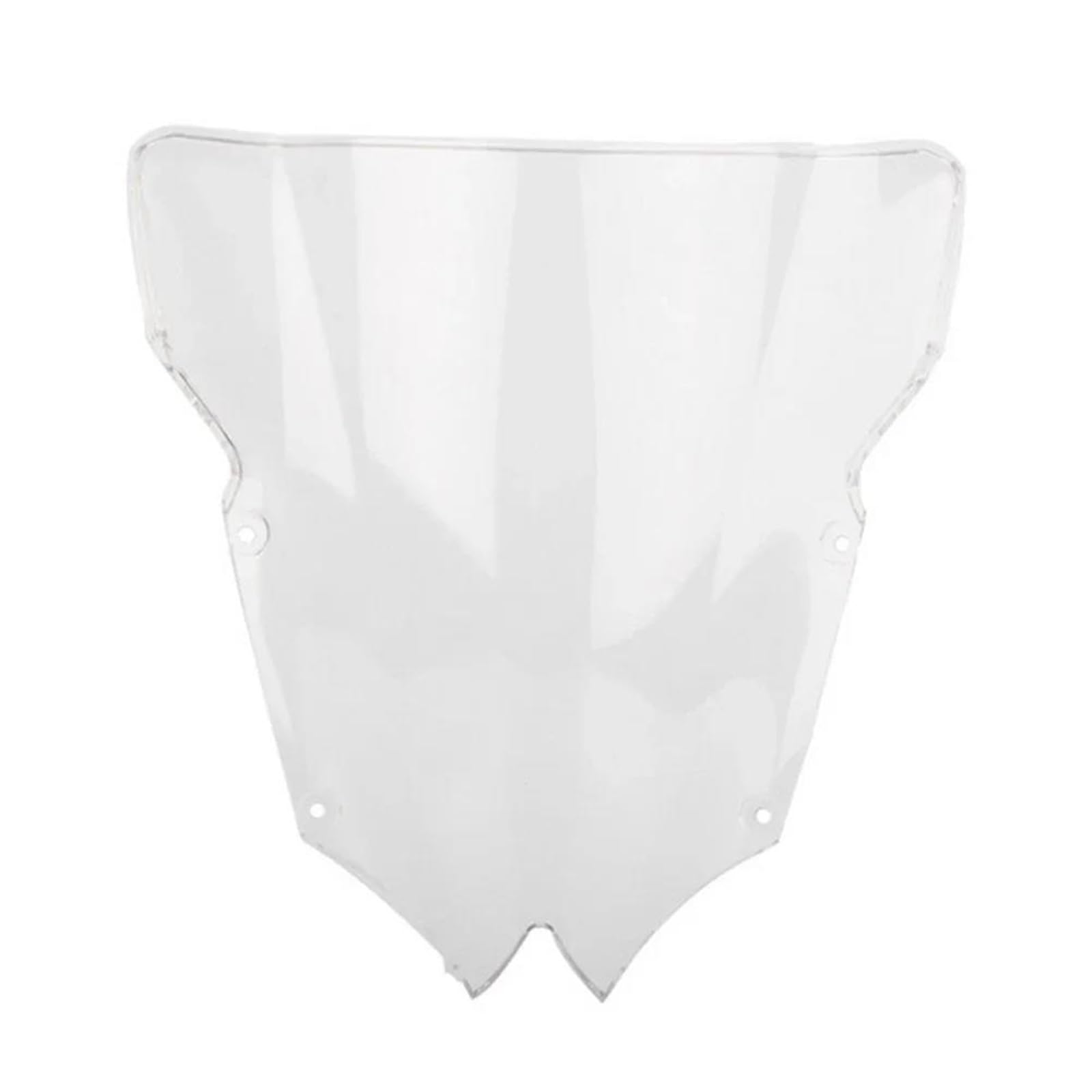 Parabrisas Doble Burbuja para Motocicleta, Deflectores Protectores para Yamaha YZF R6 600 2008-2016, Carenado Deflector Alerón para Moto(Claro)