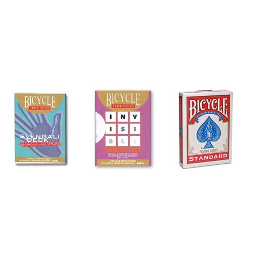Carte Bicycle Trio del Baro trucs de magie Svengali et Invisible