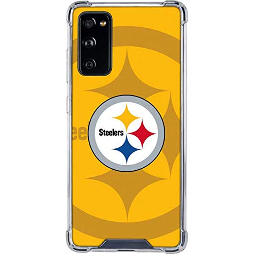 Skinit Clear Phone Case Compatible with Galaxy S20 FE - Officially Licensed NFL Pittsburgh Steelers Double Vision Design