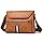 Hjkiopc Sacoche Bandoulière Cuir Sacoche Homme Sacs à Bandoulière Vintage Shoulder Bag Business Cartable Besace pour Portable pour Voyage, Randonnée et Travailler (Brun clair-3)