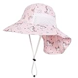 Protection solaire avec rabat de cou : Ce chapeau de soleil pour bébé et ce chapeau d'été pour jeune enfant sont dotés d'un large bord et d'un rabat au niveau du cou pour une meilleure protection solaire, garantissant une couverture pour les enfants âgés de 1 à 8 ans, garçons et filles.