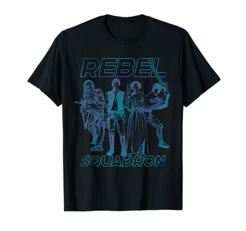 T-shirt Star Wars Rebel Squadron Heroes haut de gamme en coton