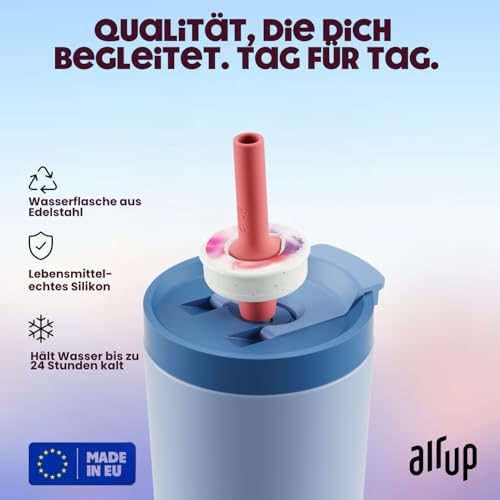 Foto von air up Original Tumbler Starter-Set 700ml in Dusty Blue mit Pods in 5 Geschmacksrichtungen + Podcase Blue Gaze | Trinkflasche, BPA-frei