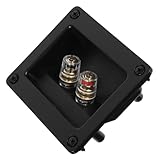 Bornes de raccordement pour haut-parleur : ce design de câblage à voies de la boîte de jonction en plastique du haut-parleur offre aux utilisateurs confort et flexibilité, appareil de connexion pour haut-parleur à 2 voies