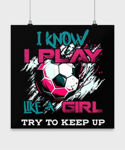 Inspirational Soccer Quotes Poster for Young Athletes 13x13