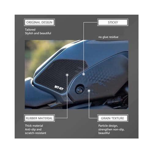 Genouillère de traction MT 07 2021 avec coussinets de protection moto - 4