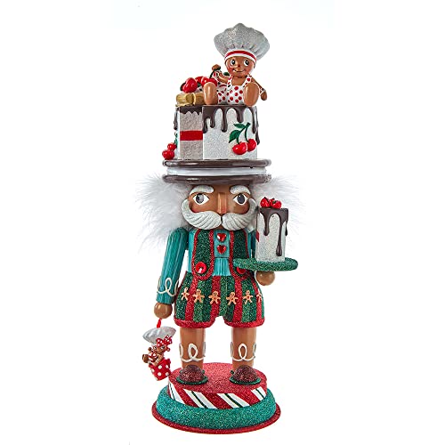 Hollywood Nutcrackers Gingerbread Baker Hat Nutcracker, 15-Inch, Multicolored (HA0604)