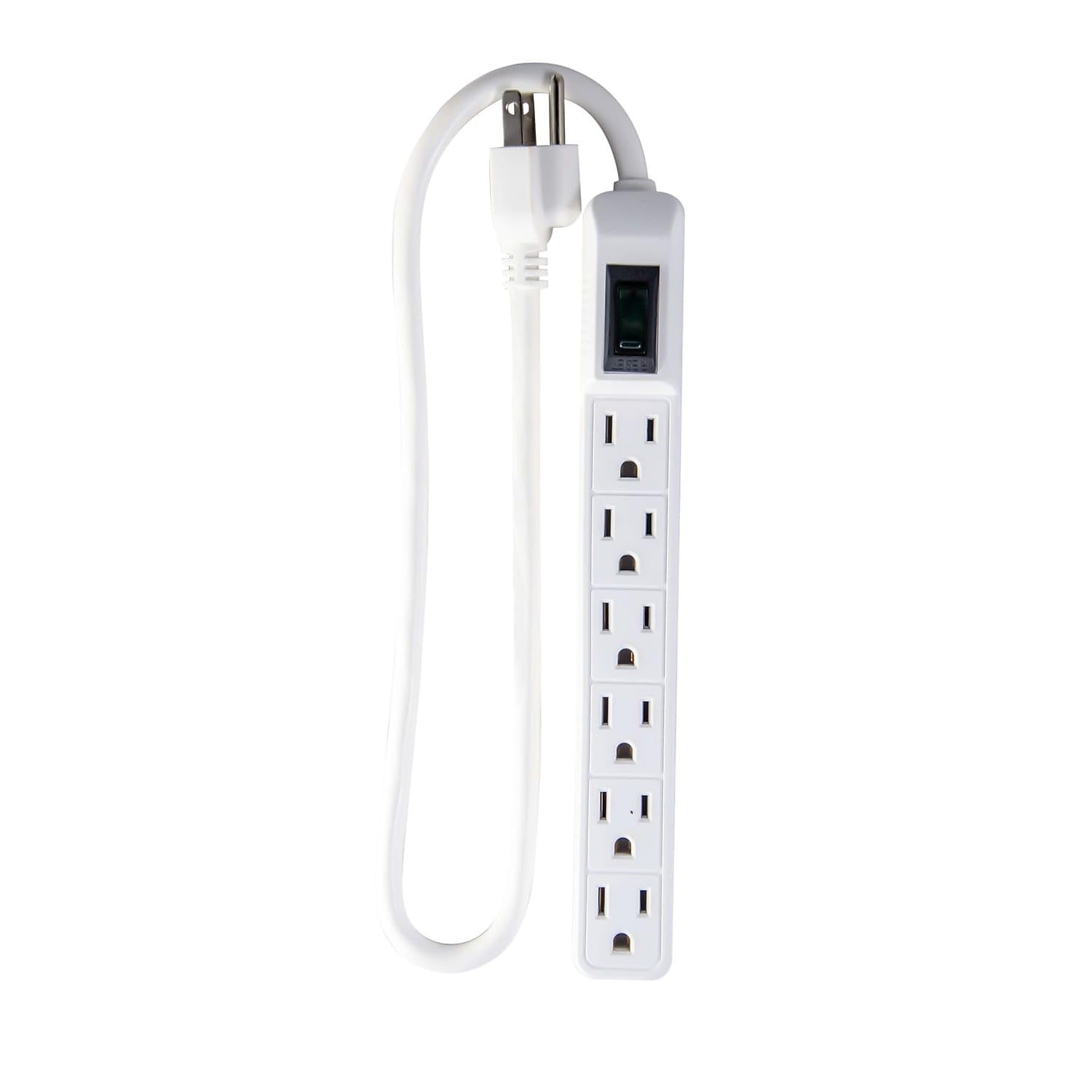 GoGreen Power GG-16103MIN 6 Outlet Mini Surge Protector, White