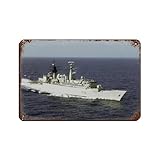 Sheffield Frigate-Poster, Retro-Poster, Metall-Blechschild, 