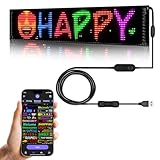 Programmable Devil Eyes for Cars,LED Sign for Car,Bluetooth APP Control,DIY Edit Text, Patterns, Animations