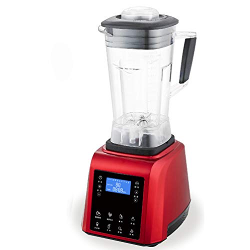 Samnuerly Blender Smoothie Maker, Jug Blender Smart Blender Juicer Profesional Comercial para Verduras y Frutas Smoothie Maker Blender Food Processor 45000RPM 2200W (Rojo)