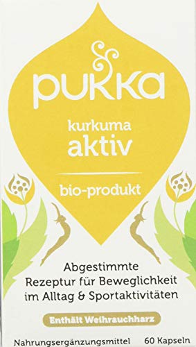 Pukka Bio-voedingssupplementen Kurkuma Aktiv 60 capsules