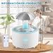 Imagen de WIYETY Humidificador Paraguas: Humidificador Rotativo 300ml Con Control Remoto Difusor de Aromaterapia LED 7 Colores Gota Para Dormitorio Y Sala