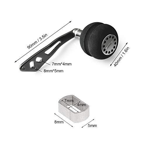 Alça do carretel, Andoer Balancim do carretel de lançamento de isca esquerda direita alça do carrete