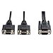 TRIPP LITE P516-006-HR High Resolution VGA Monitor Y Splitter Cable HD15 to 2x HD15 6ft,Black