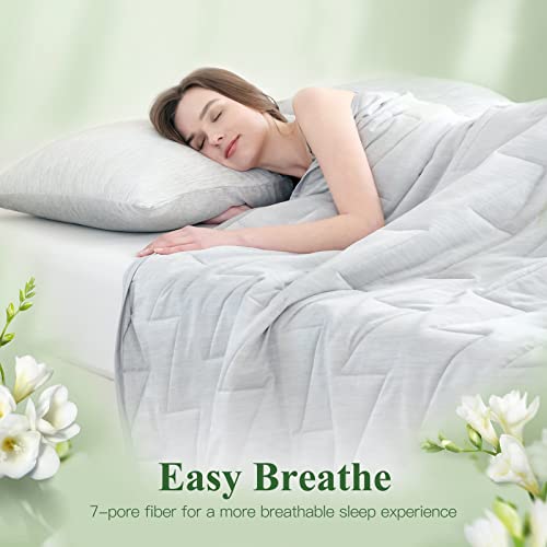 Luxear Cooling Comforter - Queen Size Cooling Blanket With Arc-Chill Q-Max >0.5 Cooling Fiber Absorbs Heat To Keep Adults/Children/Babies Cool, Lightweight Summer Cooling Quilt For Hot Sleepers #TOP2