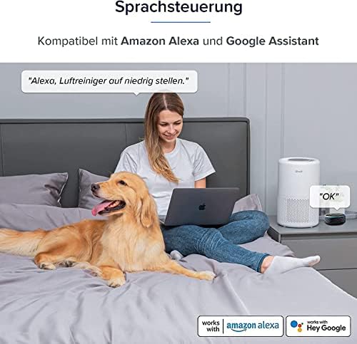 5. Bild von LEVOIT Luftreiniger HEPA Filter, Luftfilter gegen Schimmel Staub Pollen Gerüche, bis zu 35㎡ Raucherzimmer, Airpurifier Schlafmodus Nachtlicht Timer, App Steuerung 35 ㎡