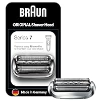 Braun Series 7 Elektrorasierer Scherkopf, ORIGINAL Ersatzscherteil vom Hersteller passend für Braun Herren Rasierer Series 7 der neuen Generation, 73S, Silber, 1er Pack