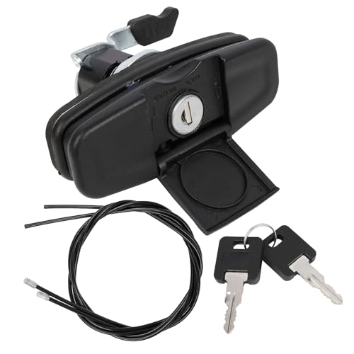 113436 Twist Handle Kit Truck Toppers - Replace Push Button Handles Fit for Leer Truck Caps 100XQ/100XL/100XR/TSC700 Models with New Cables and 2 Keys (Black)