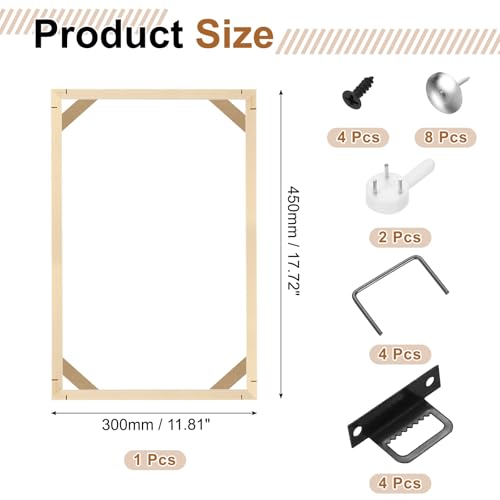 Kit d'assemblage de toile rigide pour fixer affiche et peinture d'art